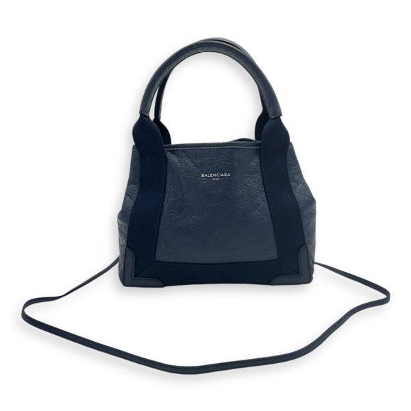 Cabas Top Handle Bag XS Blue in Lambskin - Image 9