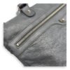 City Grey Messenger bag in Distressed Leather, Silver hardware - Image 16