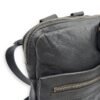 City Grey Messenger bag in Distressed Leather, Silver hardware - Image 21