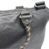 City Grey Messenger bag in Distressed Leather, Silver hardware - Image 26
