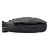 City Grey Messenger bag in Distressed Leather, Silver hardware - Image 3