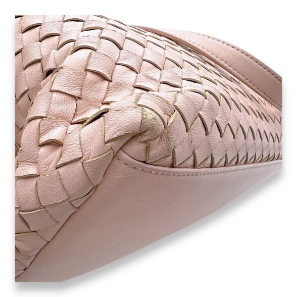 Accordion Top handle bag in Intrecciato leather, Gunmetal Hardware - Image 7