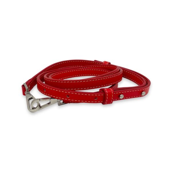 Arco Tote Bag Red in Lambskin, Silver hardware - Image 12