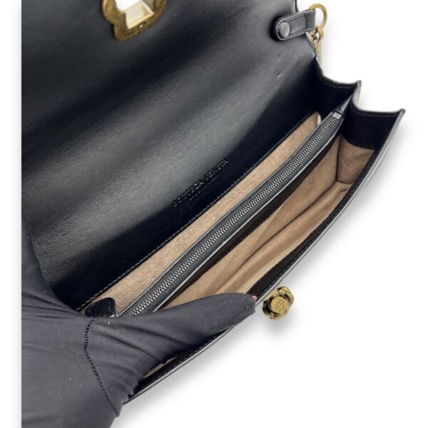 Flap Multi-colour Wallet On Chain in Natural Fur, Brushed Gold hardware - Image 10