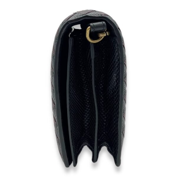 Flap Multi-colour Wallet On Chain in Natural Fur, Brushed Gold hardware - Image 3