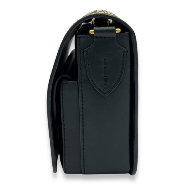 Birdie Studded Black Crossbody Bag in Calfskin, Mixed hardware - Image 4