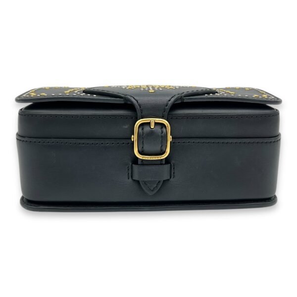 Birdie Studded Black Crossbody Bag in Calfskin, Mixed hardware - Image 5