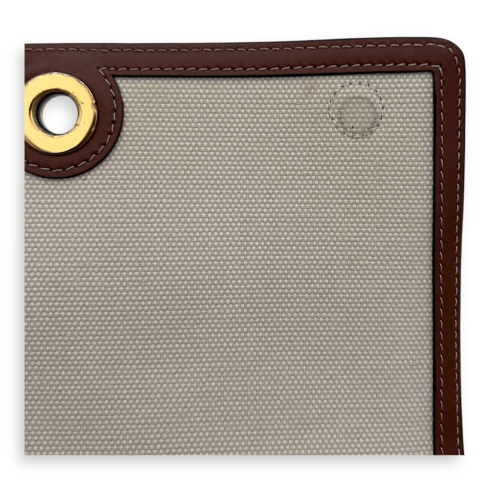 Horseferry Print Note Brown Crossbody Bag in Canvas, Gold hardware - Image 21