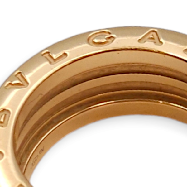 B.Zero 1 2 Black Ceramic 53 Ring in Rose Gold - Image 4