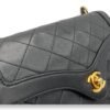 Matelasse Coco Mark Black Crossbody Bag in Lambskin, Gold hardware - Image 3