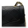 Matelasse Coco Mark Black Crossbody Bag in Lambskin, Gold hardware - Image 5