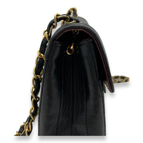 Matelasse Coco Mark Black Crossbody Bag in Lambskin, Gold hardware - Image 4