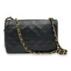 Matelasse Coco Mark Black Crossbody Bag in Lambskin, Gold hardware - Image 10