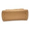Coco Small Beige Top Handle Bag in Caviar Leather, Gold hardware - Image 5