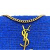 Kate Small Blue Crossbody Bag in Tweed, Gold hardware - Image 8