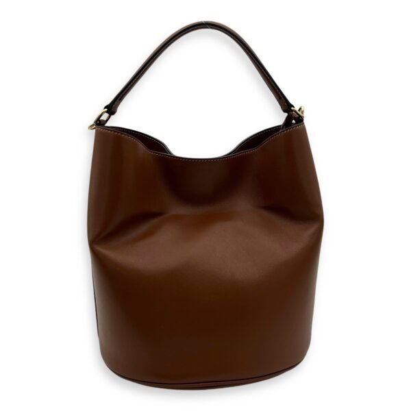 16 Tan Bucket Bag in Calfskin, Gold hardware - Image 2