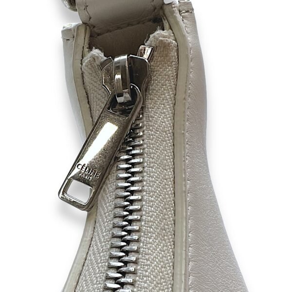 Ava Shoulder Bag  White in Calfskin , Silver Hardware - Image 10