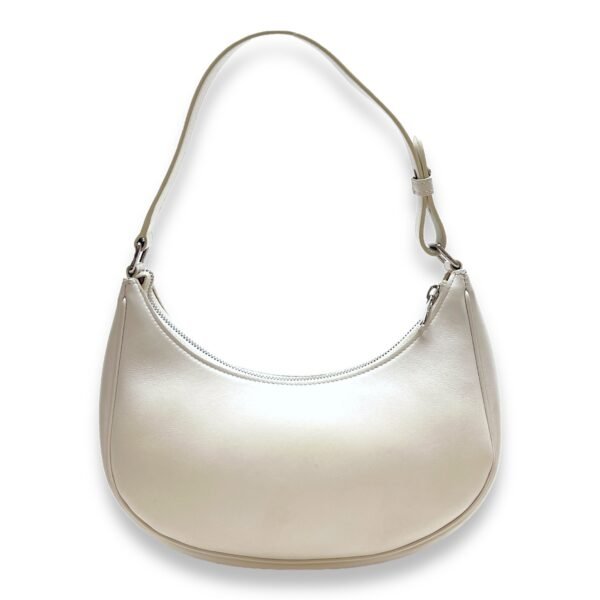 Ava Shoulder Bag  White in Calfskin , Silver Hardware - Image 2