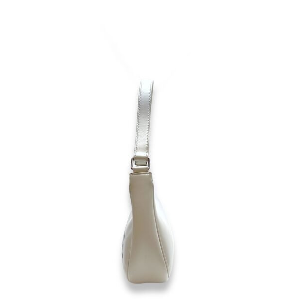 Ava Shoulder Bag  White in Calfskin , Silver Hardware - Image 3