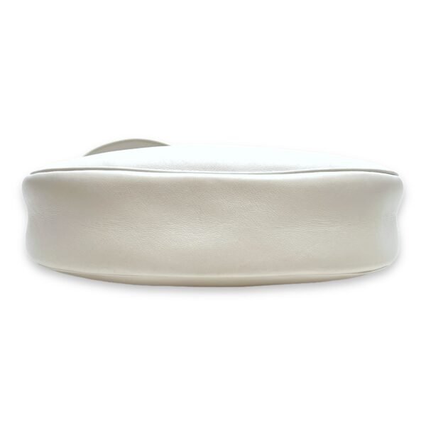 Ava Shoulder Bag  White in Calfskin , Silver Hardware - Image 5