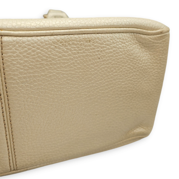 Boogie Carryall Silver Top Handle Bag in Calfskin, Palladium hardware - Image 12