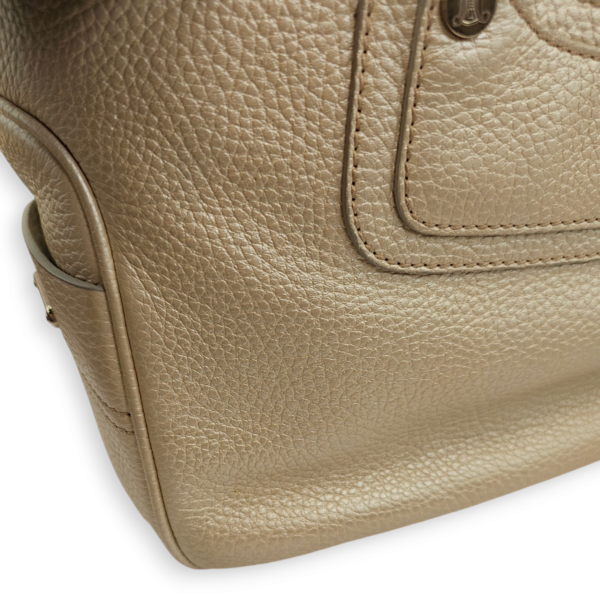 Boogie Carryall Silver Top Handle Bag in Calfskin, Palladium hardware - Image 15