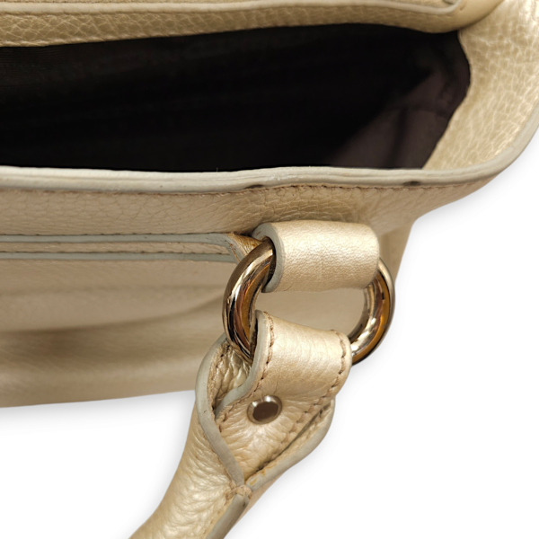 Boogie Carryall Silver Top Handle Bag in Calfskin, Palladium hardware - Image 16