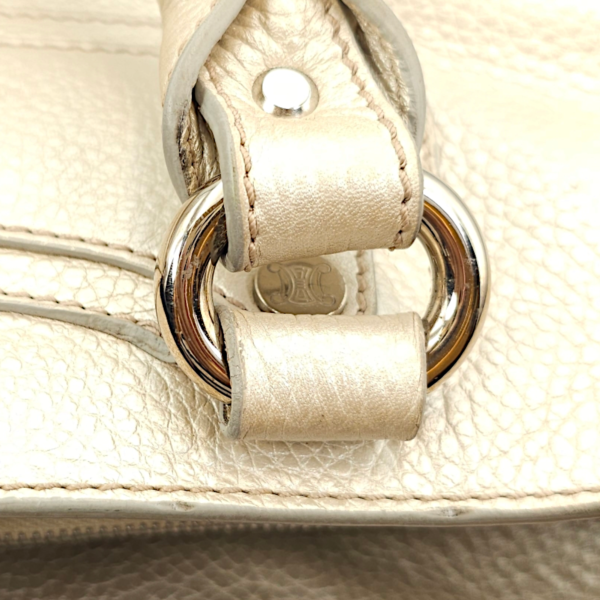Boogie Carryall Silver Top Handle Bag in Calfskin, Palladium hardware - Image 17