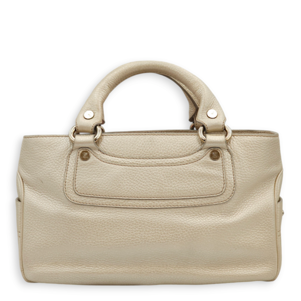 Boogie Carryall Silver Top Handle Bag in Calfskin, Palladium hardware - Image 2