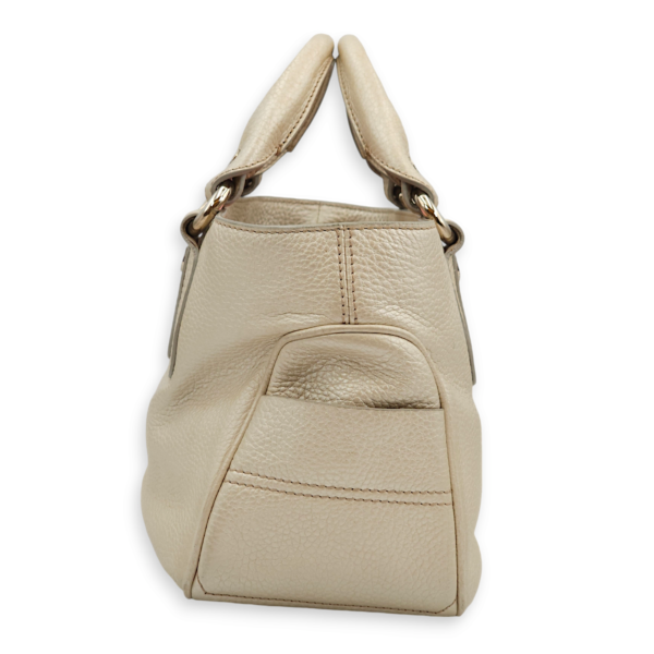 Boogie Carryall Silver Top Handle Bag in Calfskin, Palladium hardware - Image 3