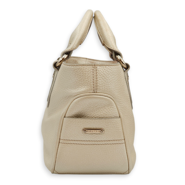 Boogie Carryall Silver Top Handle Bag in Calfskin, Palladium hardware - Image 4