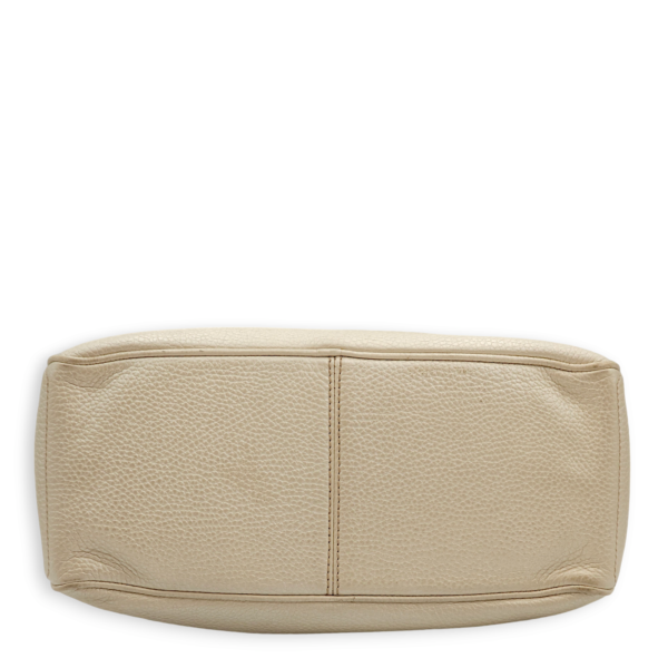 Boogie Carryall Silver Top Handle Bag in Calfskin, Palladium hardware - Image 5