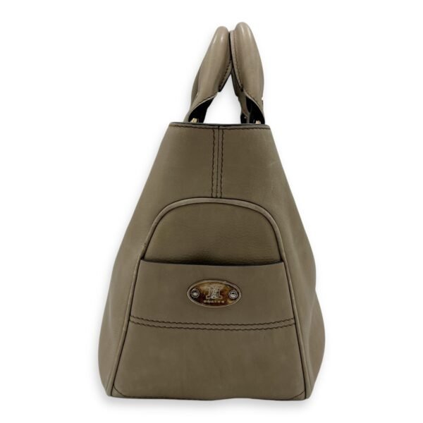 Boogie Top Handle Bag Beige in Calfskin, Silver hardware - Image 3
