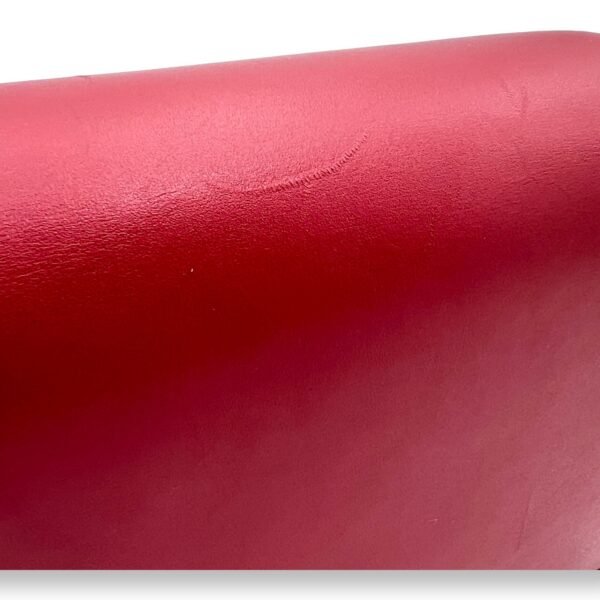 Box Small Red Shoulder Bag in Calfskin, Gold hardware - Image 8