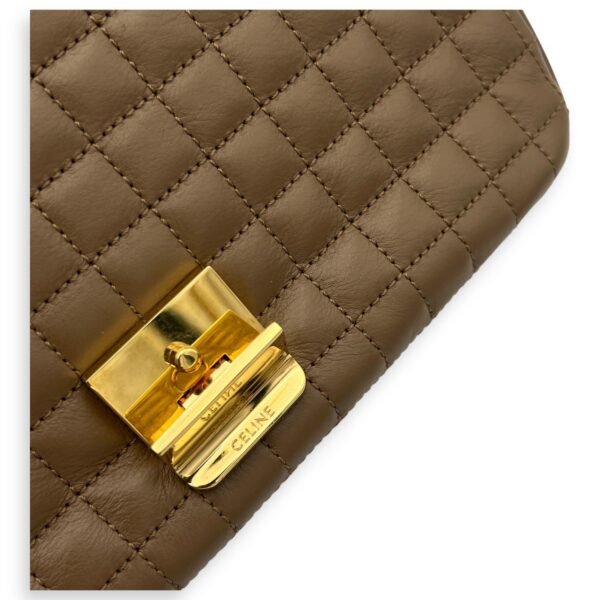 C Crossbody Bag Black in Calfskin, Gold hardware - Image 9