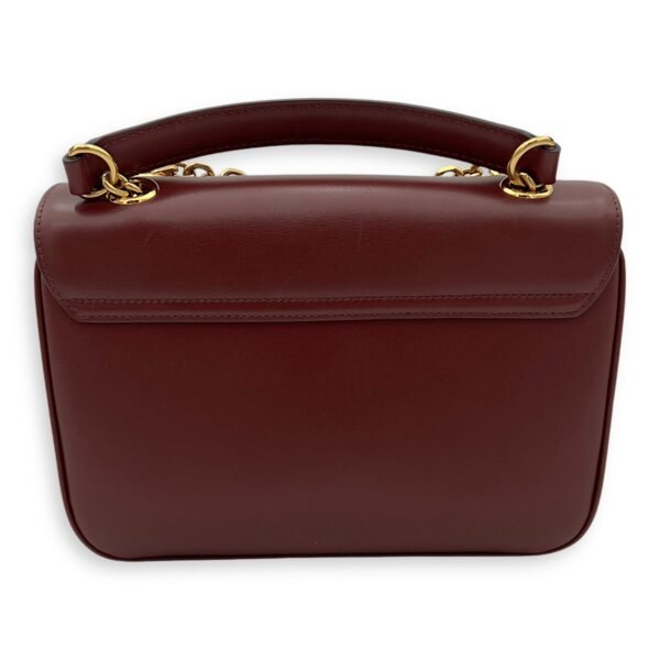 C Red Shoulder Bag in Calfskin, Gold hardware - Image 2