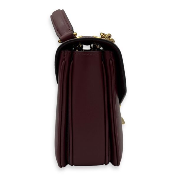 C Red Shoulder Bag in Calfskin, Gold hardware - Image 3