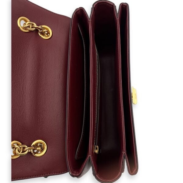 C Red Shoulder Bag in Calfskin, Gold hardware - Image 6