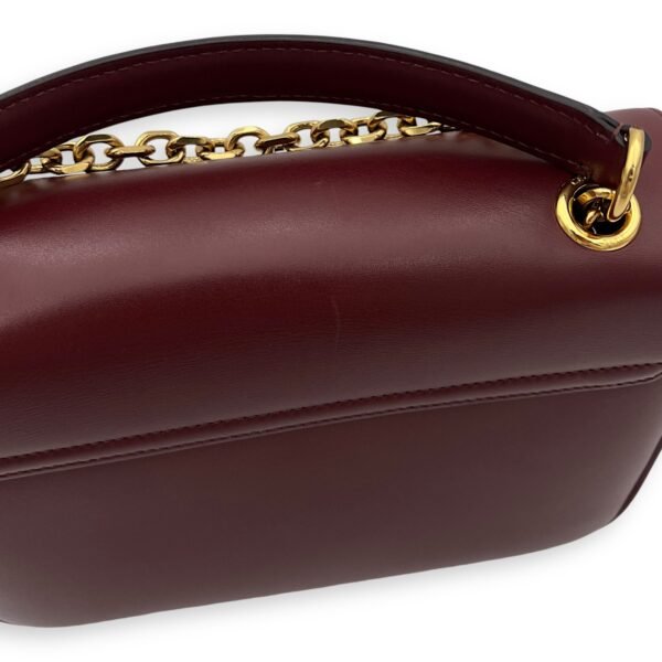 C Red Shoulder Bag in Calfskin, Gold hardware - Image 8