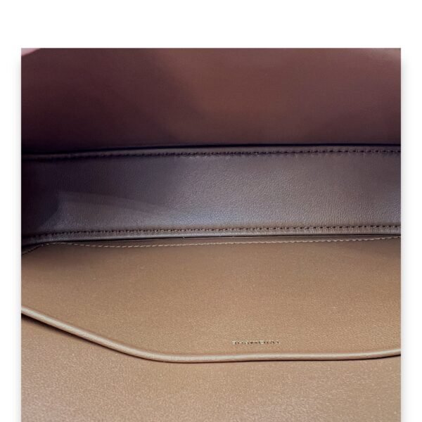 Claude Triomphe Brown Shoulder Bag in Coated Canvas, Gold hardware - Image 12