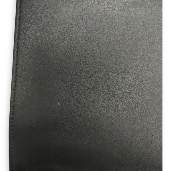 Frame Black Wallet On Chain in Calfskin, Silver hardware - Image 8