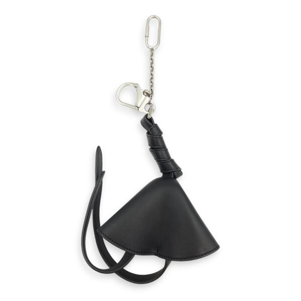 Grigri Doll Key Ring Black Charm in Lambskin, Palladium hardware - Image 2