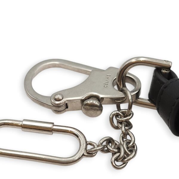 Grigri Doll Key Ring Black Charm in Lambskin, Palladium hardware - Image 5