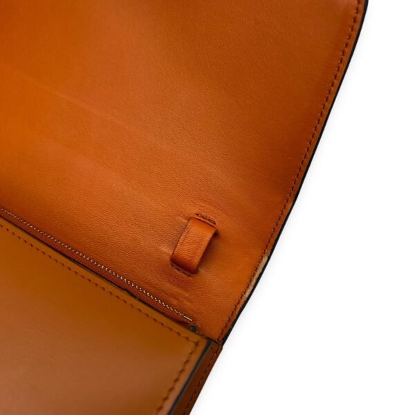 Box Crossbody Bag Brown in Calfskin, Gold hardware - Image 30