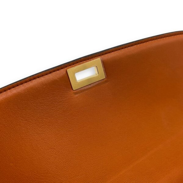 Box Crossbody Bag Brown in Calfskin, Gold hardware - Image 31