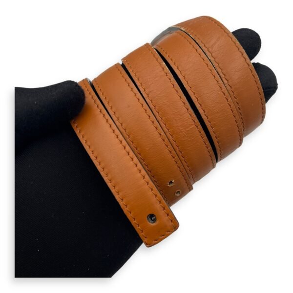 Box Crossbody Bag Brown in Calfskin, Gold hardware - Image 34