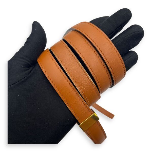 Box Crossbody Bag Brown in Calfskin, Gold hardware - Image 35