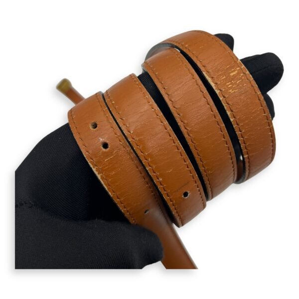 Box Crossbody Bag Brown in Calfskin, Gold hardware - Image 37