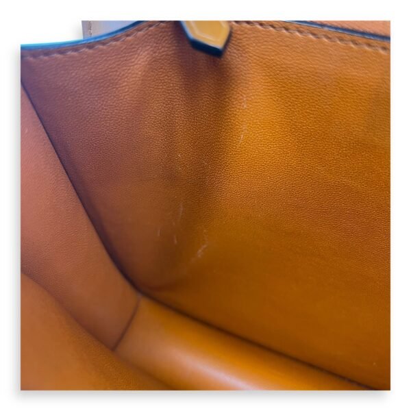 Box Crossbody Bag Brown in Calfskin, Gold hardware - Image 7