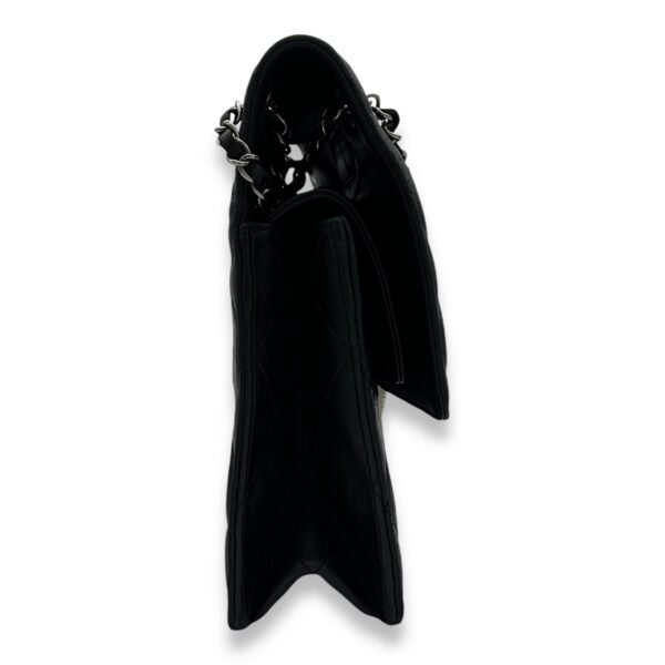 2.55 Document Large Black Shoulder Bag in Lambskin, Brushed Silver hardware - Image 3